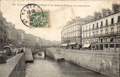 Nantes CPA the bridge of Orleans and the quays of Erdre has its mouth