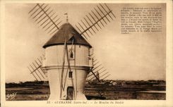 Guerande CPA the mill of the devil (millet)