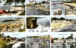 MODERNES KARTE Jade-Mass Brevin Prefailles Co Marie auf Meer Tharon Pornic Bernerie Saint ringsum Laibleiter Leiter