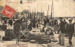 Pouliguen CPA Sardine (Market)