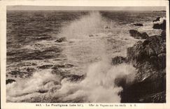 Pouliguen CPA Effect of waves on the reefs