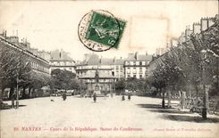 Nantes CPA Course of the Republic Statue of Cambronne