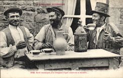 CPA picturesque Normandy Es comic Ti it has trujoux D that new (folklore caps costume)