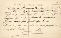 CPA illustrated songs of Jean Branch first steps (folklore caps costume child)