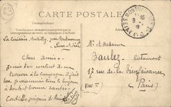 CPA Auvergne Player of old woman (folklore caps costume music)