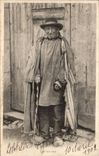 CPA Auvergne Old man (folklore caps costume)