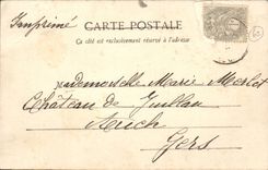 CPA Auvergne Old man (folklore caps costume)