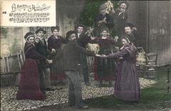 CPA Auvergne the torturer (folklore caps costume)