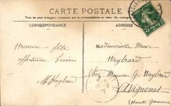 Standard CPA of Auvergne (folklore caps costume)