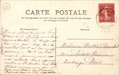 Standard CPA of Auvergne Faggot Crossing (folklore caps costume)