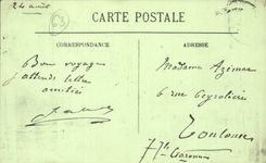 Types of Auvergne CPA The bourree (folklore costume)