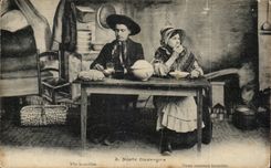 Our Auvergne CPA We are scramble (folklore costume)