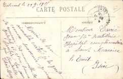 Auvergne CPA On the way for the city (folklore costume horse horse)