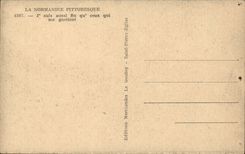 Normandy CPA I am as fine as those which watch for me (folklore costume)