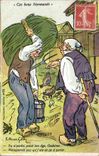Normandy CPA These Norman goods Illustrator Huard Calpy (folklore costume)