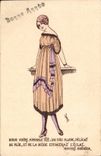 CPA Fantaisie Femme Bonne annee Sous votre aimable tete Andre Chenier Aussol Poetes de la jeunesse