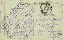 Tunisia Tunis CPA the new public garden Jules Ferry and prolongation of the avenue