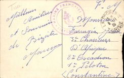 Tunisia Bizerte CPA Monument of the memory and boulevard of the sea front