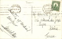 Tunisia Tunis CPA which occurred of France