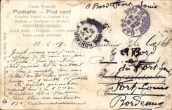 Tunisia CPA Tunis Street with an ass (donkey mule)