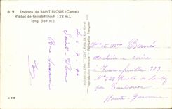 Surroundings of Saint Flour CPA Viaduct of the garabit