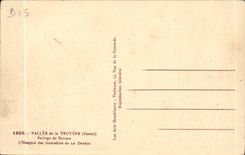 CPA Valley of Truyere Dam Sarrans the old people's home of incurable of Devezze