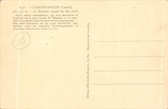 CPA Chaudesaigues the hot fountain with By