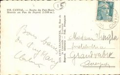 CPA Cantal Road of Puy Mary Assembled to the step of Peyrol