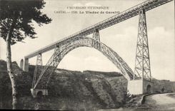 Cantal CPA the viaduct of Garabit