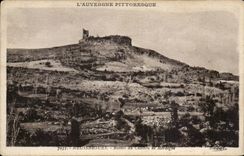 Auvergne Cantal CPA Neussargues Ruins of the castle of Merdogne