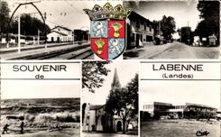 MODERN CARD Souvenir of Labenne (Moors)