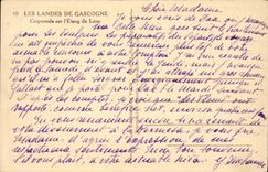 Moors of Gascogne CPA Twilight on the pond of Leon