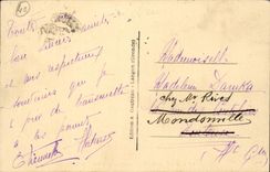 Mount of Marsan CPA Places Pascal Dupret