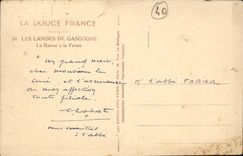 Moors of Gascogne CPA the return of the farm (trade)