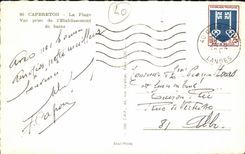 Capbreton MODERN CARD Seen from of the establishment of baths