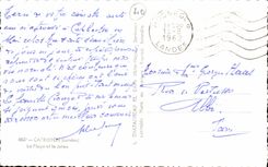 Capbreton MODERN CARD the beach and the pier