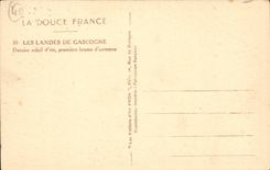 Moors of Gascogne CPA Last sun of summer first fog of autumn