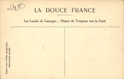 Moors of Gascogne CPA Departure of the herd towards the drill