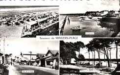 Mimizan Beach MODERN CARD Souvenir Camp-site