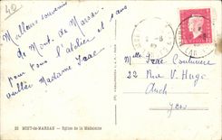 Mount of Marsan MODERN CARD Church of the Madeleine