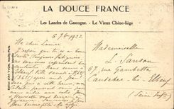 Moors of Gascogne CPA the Liege ancient oak