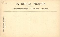 CPA Moors of Gascogne In close-cropped moor the return