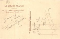 Moors of GAscogne CPA Twilight on the pond of Leon