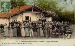 CPA dance in the Moors Saout dou Saccule TOP (folklore caps costume Rondeau)