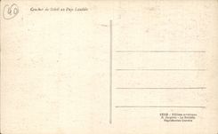 CPA Sonnenuntergang mit den Land landais