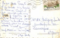 MODERN CARD Mimizan the beach