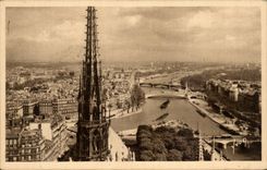 Paris CPA Vue panoramique prise des Tours de Notre DAme