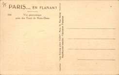 Paris CPA Vue panoramique prise des Tours de Notre DAme