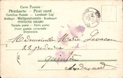 CPA Phantasie-Kind und Hund (Hund)