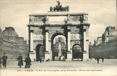 Paris CPA Arc de triomphe de la Victoire Place du Carrousel